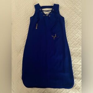 INC Royal Blue Mini Shift Dress Size 2P